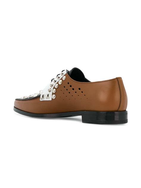 prada studded oxford shoes|prada bedazzled shoes.